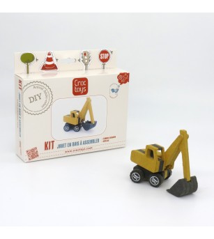 Set de constructie vehicul de santier Excavatorul Frederic, Croc toys - Vehicule de jucărie