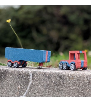 Set de constructie vehicul Tir transport marfa Remy, Croc toys - Vehicule de jucărie