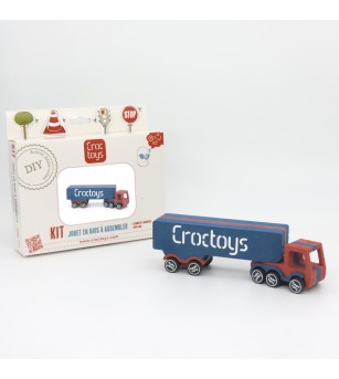 Set de constructie vehicul Tir transport marfa Remy, Croc toys - Vehicule de jucărie