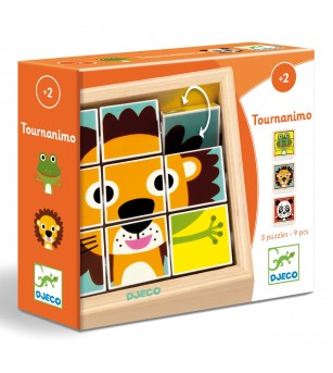 Puzzle din cuburi Tournanimo, Djeco - Puzzle-uri