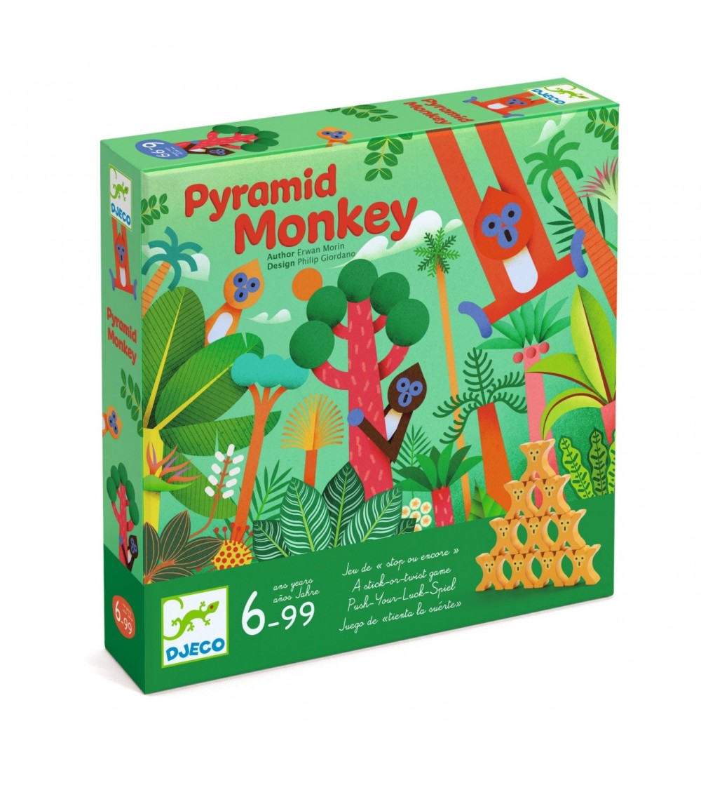 Joc de societate Pyramid Monkey, Djeco - Jocuri de masă