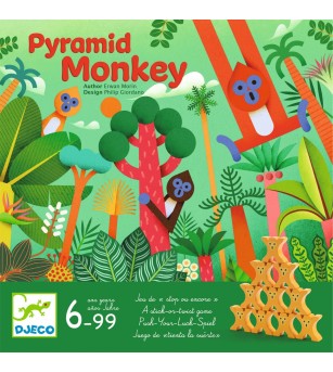 Joc de societate Pyramid Monkey, Djeco - Jocuri de masă