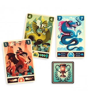 Joc de carti Puterea dragonului, Djeco - Jocuri de masă