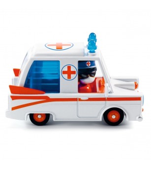 Ambulanta Hurry Ambulance Colectia Crazy Motors, Djeco - Jocuri de rol Ambulanta Hurry Ambulance Colectia Crazy Motors, Djeco - Jocuri de rol