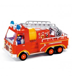 Masina de pompieri Colectia Crazy Motors, Djeco - Vehicule de jucărie