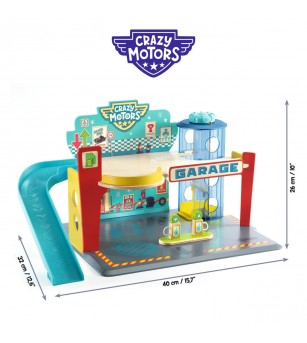 Garaj pentru masinile Crazy Motors, Djeco - Jocuri de rol