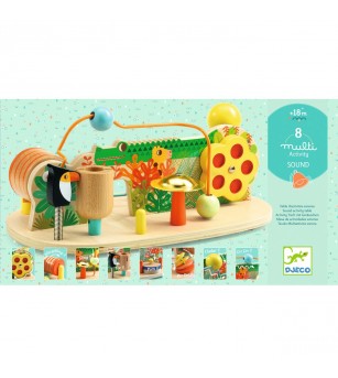 Centru de activitati cu multi sunete, Djeco - Jucării de lemn si Montessori
