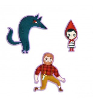 Puzzle poveste Scufita Rosie, Djeco - Puzzle-uri