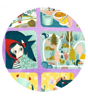 Puzzle poveste Scufita Rosie, Djeco - Puzzle-uri
