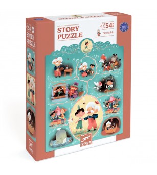 Puzzle poveste Pinocchio, Djeco - Puzzle-uri