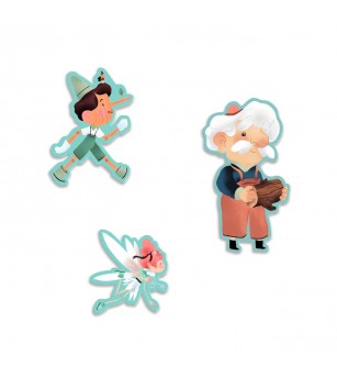 Puzzle poveste Pinocchio, Djeco - Puzzle-uri