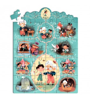 Puzzle poveste Pinocchio, Djeco - Puzzle-uri