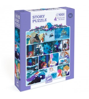 Puzzle poveste Frumoasa si bestia, Djeco - Puzzle-uri