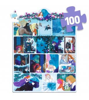 Puzzle poveste Frumoasa si bestia, Djeco - Puzzle-uri
