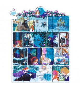 Puzzle poveste Frumoasa si bestia, Djeco - Puzzle-uri