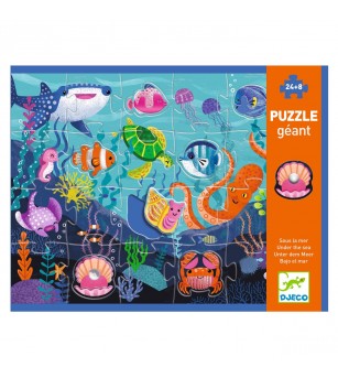 Puzzle gigant Aventuri in mare, Djeco - Puzzle-uri