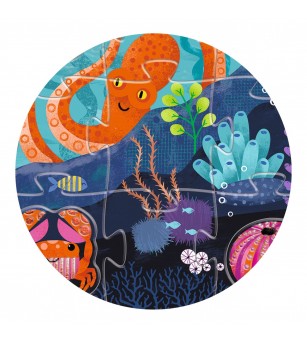 Puzzle gigant Aventuri in mare, Djeco - Puzzle-uri