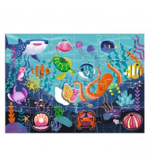 Puzzle gigant Aventuri in mare, Djeco - Puzzle-uri