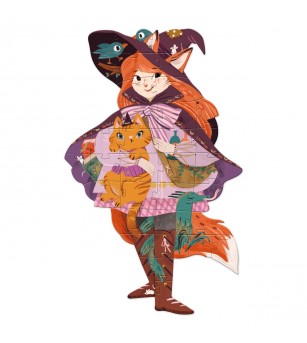 Puzzle gigant Vrajitoarea Lily, Djeco - Puzzle-uri