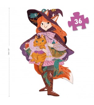 Puzzle gigant Vrajitoarea Lily, Djeco - Puzzle-uri