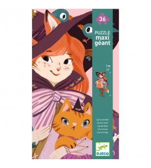 Puzzle gigant Vrajitoarea Lily, Djeco - Puzzle-uri