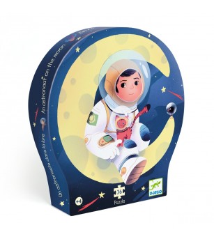 Puzzle Astronaut pe luna, Djeco - Puzzle-uri