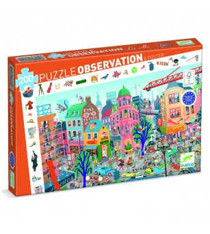 Puzzle observatie Orasul, Djeco - Puzzle-uri