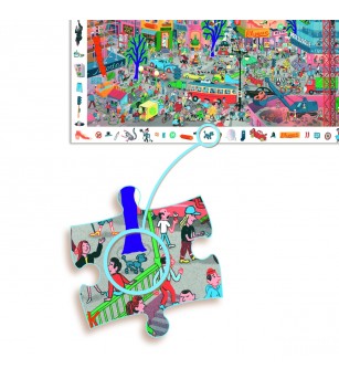 Puzzle observatie Orasul, Djeco - Puzzle-uri