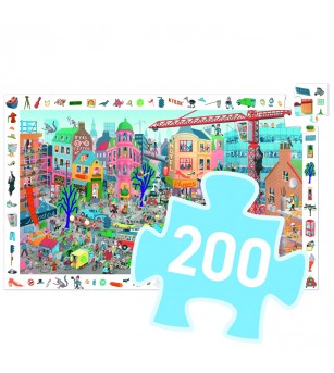 Puzzle observatie Orasul, Djeco - Puzzle-uri