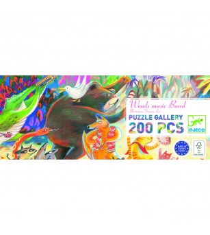 Puzzle galerie Trupa muzicala din padure, Djeco - Puzzle-uri