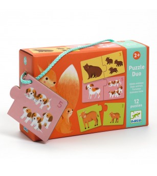 Puzzle duo asociere mama-pui, Djeco - Puzzle-uri