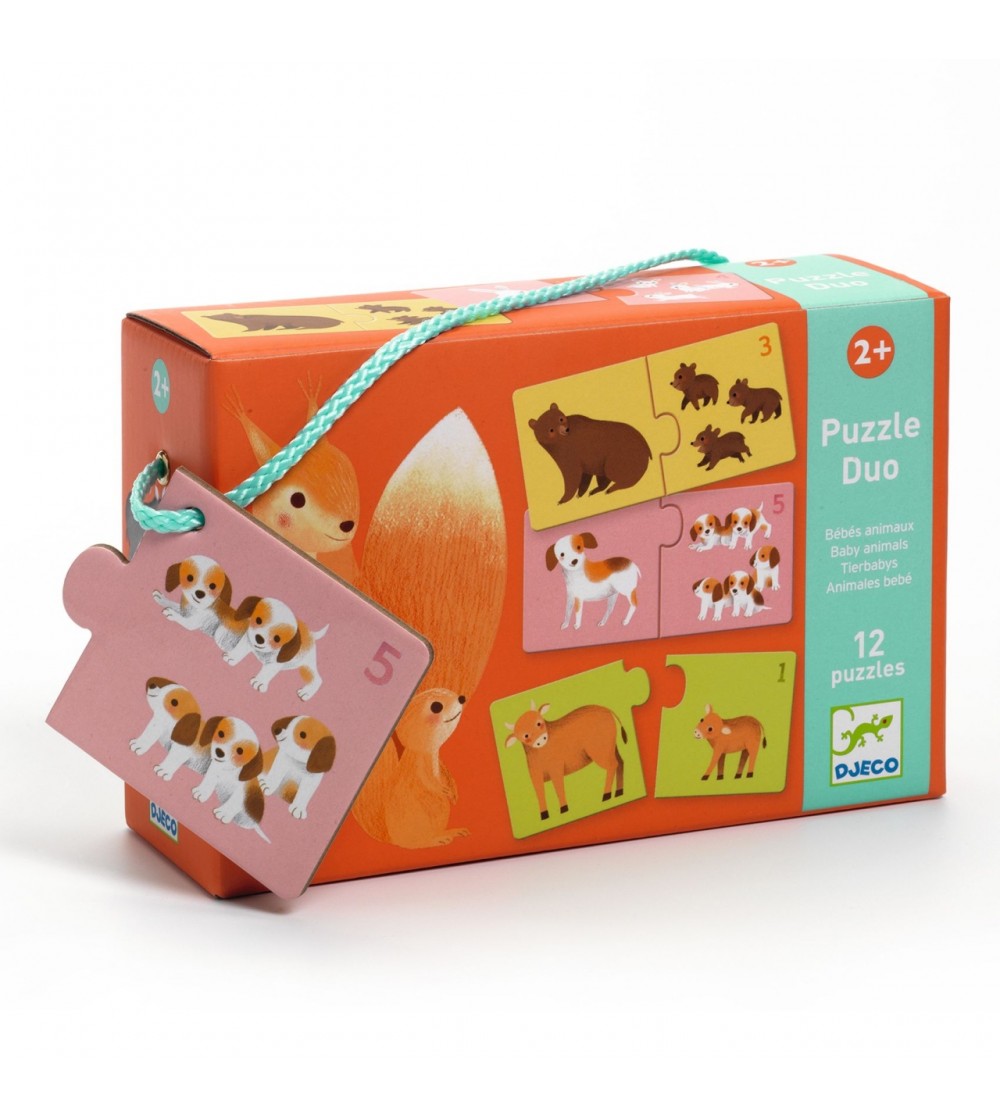 Puzzle duo asociere mama-pui, Djeco - Puzzle-uri