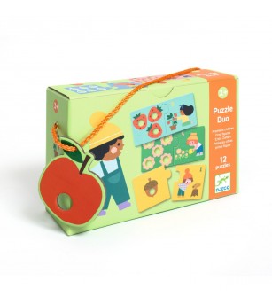 Puzzle duo tactil Primele numere, Djeco - Puzzle-uri