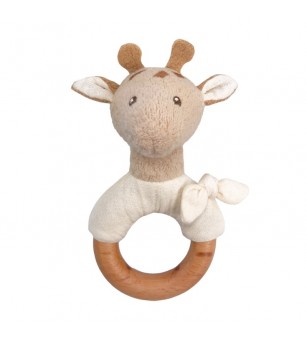 Zornaitoare din lemn Girafa Leoni, Egmont Toys - Jucării de lemn si Montessori