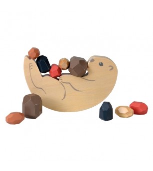 Joc de echilibru Vidra, Egmont Toys - Jucării de lemn si Montessori