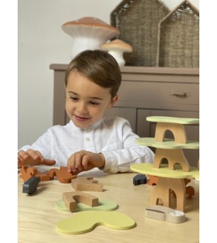 Joc de echilibru Veveritele, Egmont Toys - Jucării de lemn si Montessori