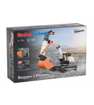 Kit STEM Excavator de asamblat si manevrat, Fischertechnik - Jucării științifice