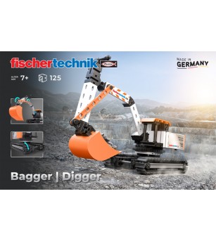 Kit STEM Excavator de asamblat si manevrat, Fischertechnik - Jucării științifice