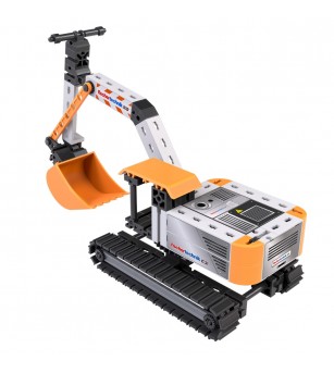 Kit STEM Excavator de asamblat si manevrat, Fischertechnik - Jucării științifice