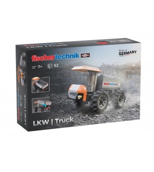 Kit STEM Camion de santier de asamblat si manevrat, Fischertechnik - Jucării științifice