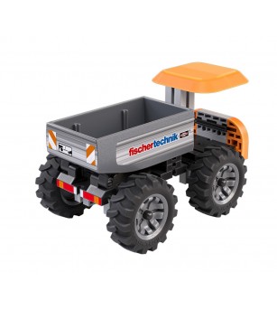 Kit STEM Camion de santier de asamblat si manevrat, Fischertechnik - Jocuri construcție Kit STEM Camion de santier de asamblat si manevrat, Fischertechnik - Jocuri construcție