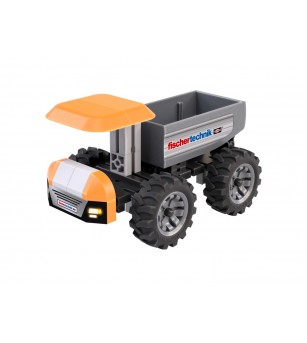 Kit STEM Camion de santier de asamblat si manevrat, Fischertechnik - Jocuri construcție Kit STEM Camion de santier de asamblat si manevrat, Fischertechnik - Jocuri construcție