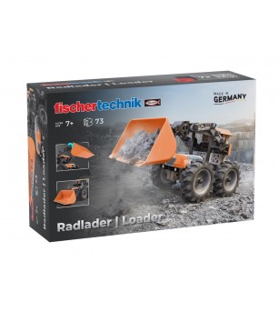 Kit STEM Incarcator frontal de asamblat si manevrat, Fischertechnik - Jucării științifice
