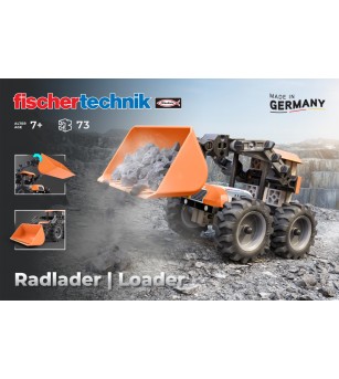 Kit STEM Incarcator frontal de asamblat si manevrat, Fischertechnik - Jucării științifice