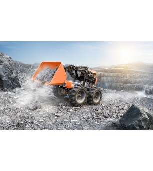 Kit STEM Incarcator frontal de asamblat si manevrat, Fischertechnik - Jucării științifice