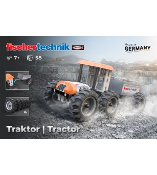 Kit STEM Tractor de asamblat si manevrat, Fischertechnik - Jucării științifice