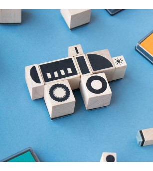 Joc creativ stampile Mijloace de transport, Londji - Seturi creative pentru copii