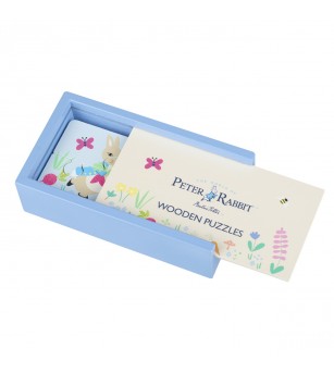 Puzzle-uri Peter Rabbit™ in cutie lemn, Orange Tree Toys - Jucării de lemn si Montessori