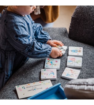 Puzzle-uri Peter Rabbit™ in cutie lemn, Orange Tree Toys - Jucării de lemn si Montessori