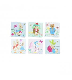 Puzzle-uri Peter Rabbit™ in cutie lemn, Orange Tree Toys - Jucării de lemn si Montessori